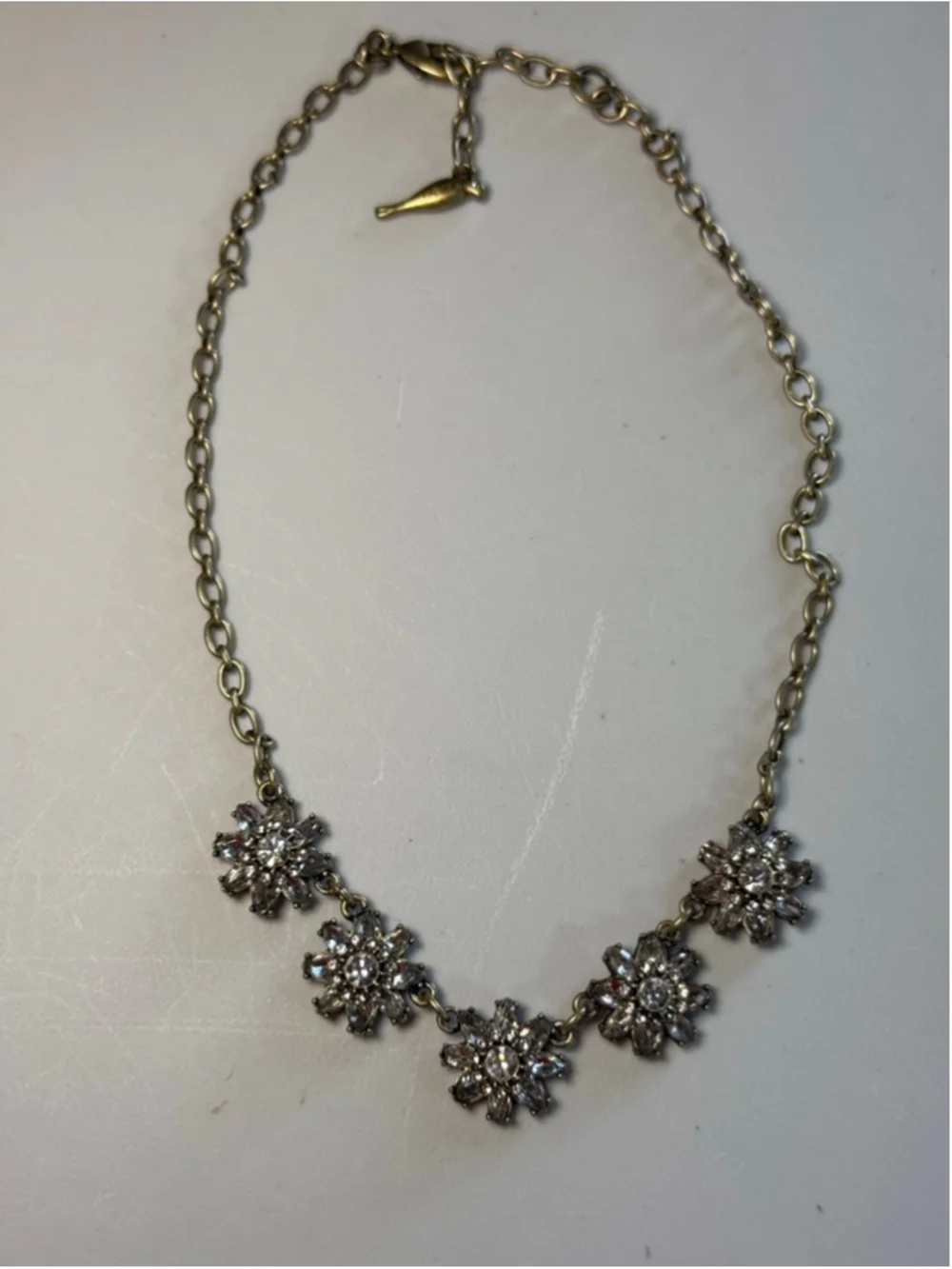 Vintage Y2K Chloe + Isabel Mirabelle gold-plated brass base, glass crystals.
